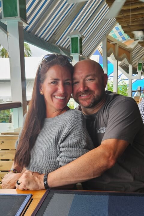 Staff member Jason McConnell & Dorothy Cobian